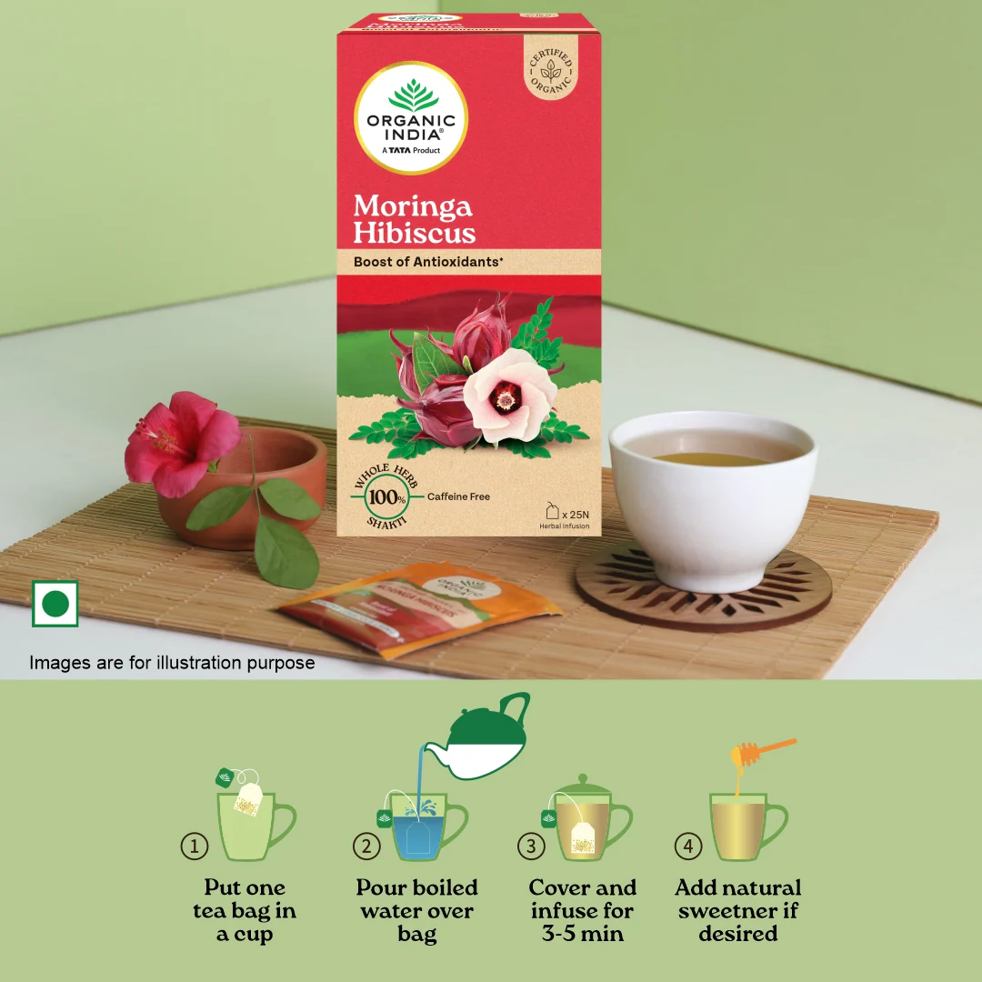 Moringa (Powder + Moringa Hibiscus Tea) Combo - Image 6