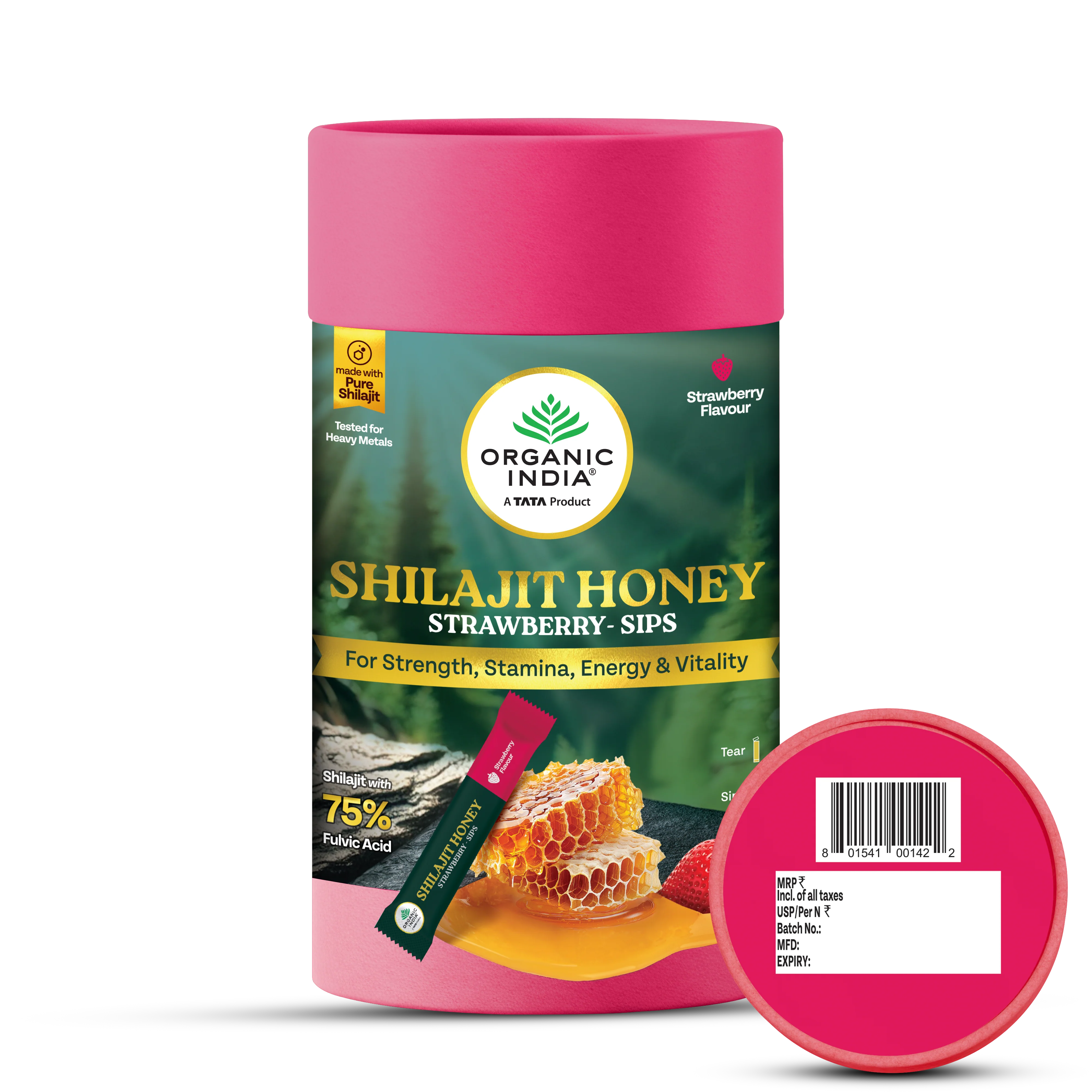 Shilajit Honey Sips - Strawberry - Image 6